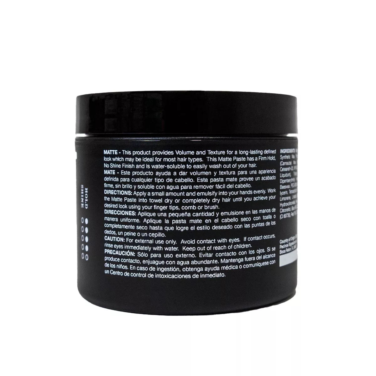PACINOS Matte Styling Paste - 4 Fl Oz: Paraben-Free, Sulfate-Free, All Hair Types