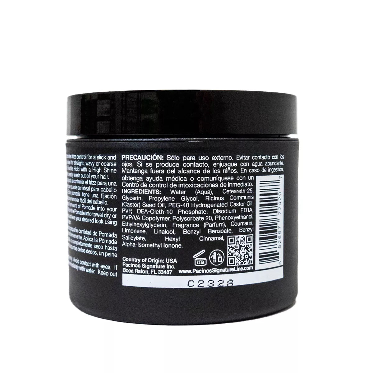 Pacinos Pomade – פומייד מקצועי לעיצוב שיער 118 מ"ל